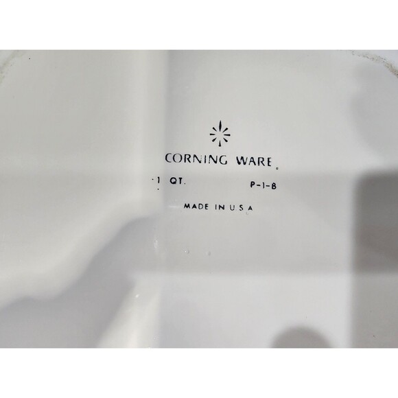 Corning Ware Cornflower Blue 1 Quart P-1-B Casserole Dish Vintage - No Lid USA - Picture 5 of 6